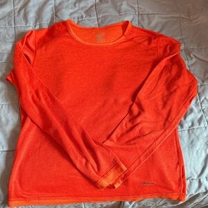 Patagonia Women’s Bright Orange Long Sleeve Tee